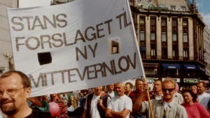 Homofile menn i demonstrasjonstog