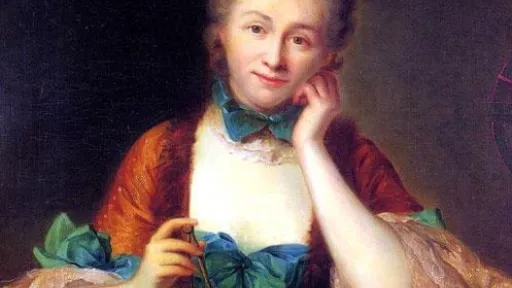 Maleri av den franske filosofen Émilie du Châtelet (1706-1749), malt av Maurice Quentin de La Tour.