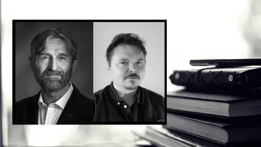 Rune Johan Krumsvik, professor og Marius Ole Johansen, forsker ved UiB