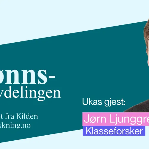 Tekst: Kjønnsavdelingen - en podkast fra Kilden kjønnsforskning.no. Ukas gjest: Jørn Ljunggren, klasseforsker. Portrett av Ljunggren.