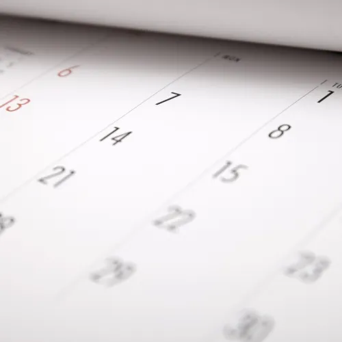 Diverse datoer i en kalender