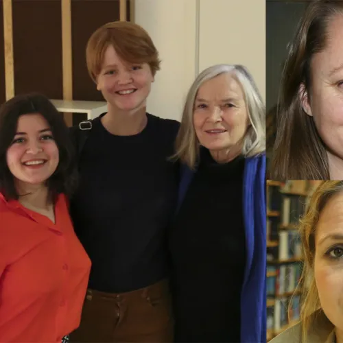 Nancy Herz, Hedda Lingaas Fossum, Astrid Brekken, Trine Rogg Korsvik og Synnøve Skarsbø Lindtner. 