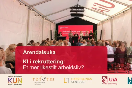 Bilde fra arrangement på Arendalsuka