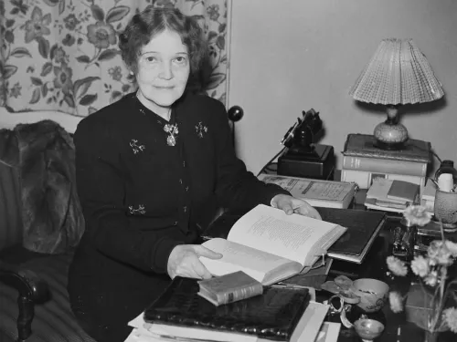 Cally Monrad i 1941, norsk operasanger og forfatter dømt for landssvik